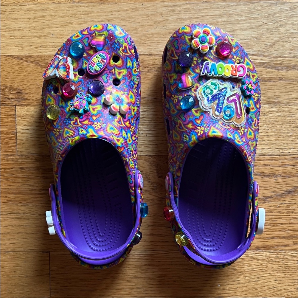 Lisa Frank Crocs, size Women’s 9, Men’s 7
